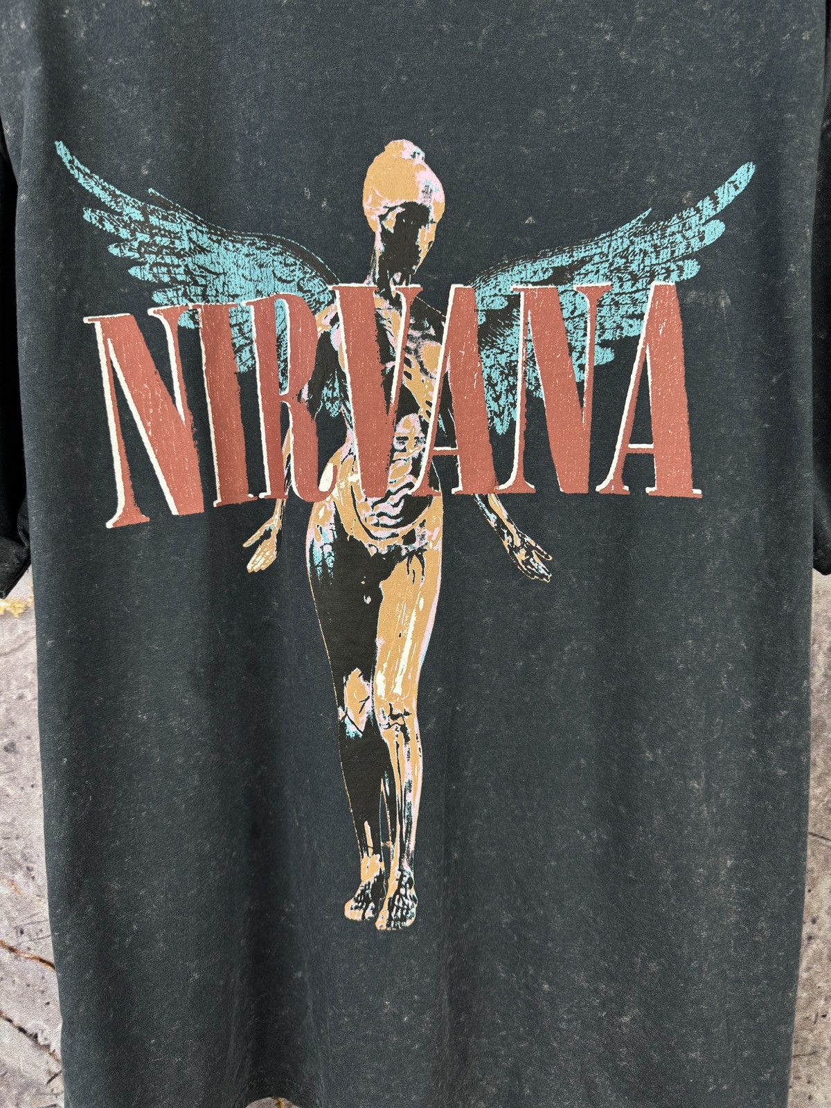 Nirvana × Vintage Men’s Nirvana T-Shirt Big Logo Size Large Size US L / EU 52-54 / 3 - 5 Thumbnail