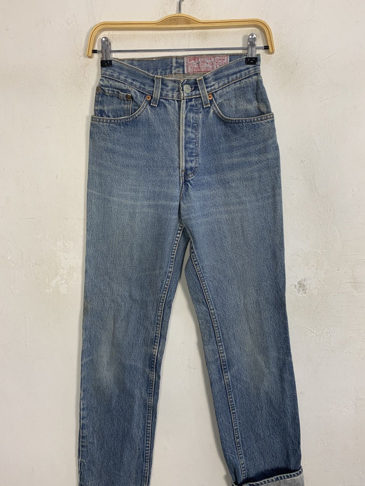 Levi's 90s Levis Strauss Lot 26501-0116 Denim Jeans Straight Cut Size 24" / US 00 / IT 34 - 3 Thumbnail