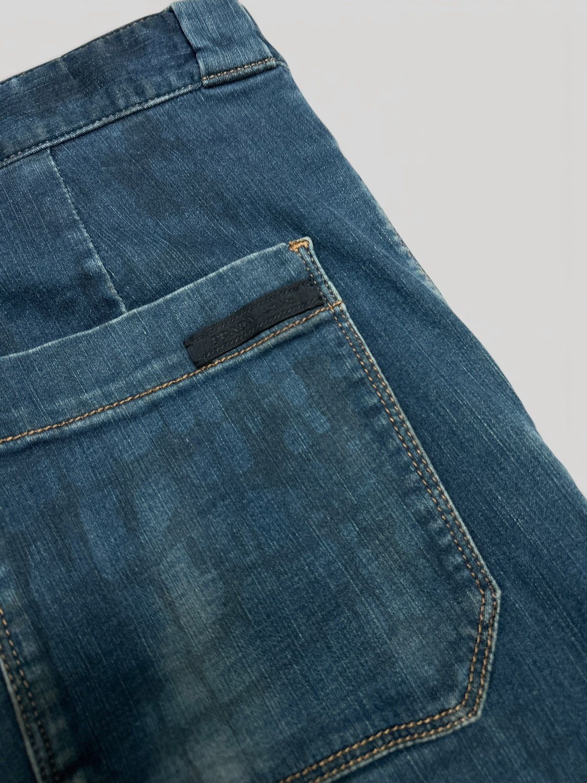 Prada FW2008 Croc Print Back Seam Denim Size US 31 - 7 Thumbnail