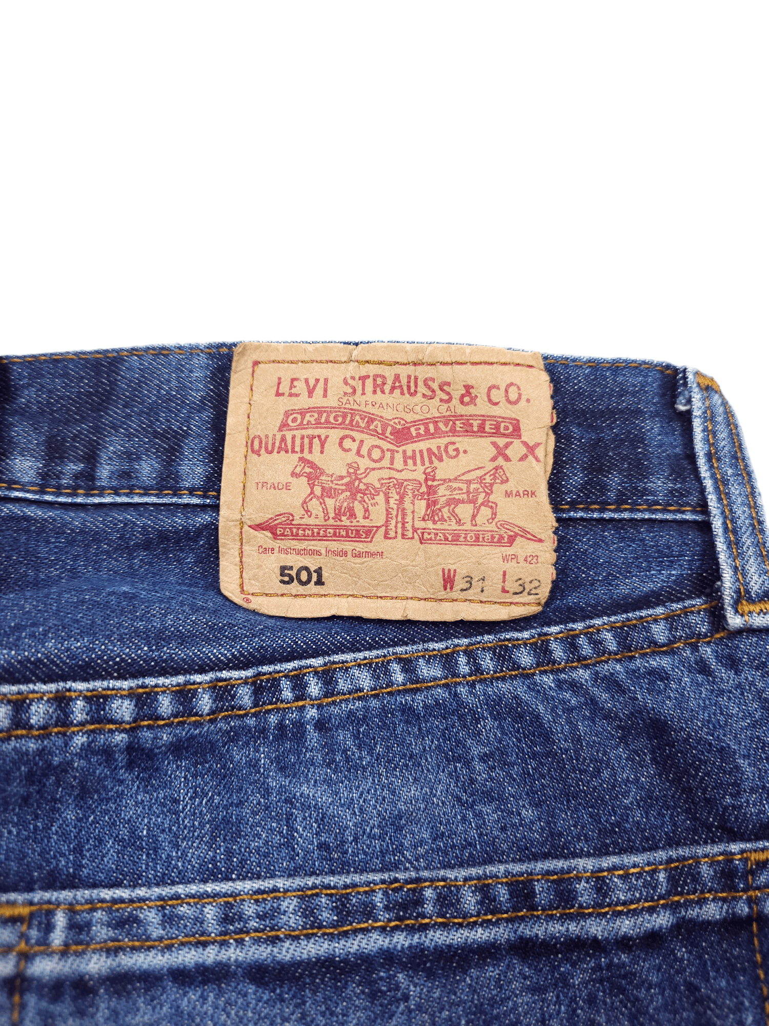 Levi's × Levi's Vintage Clothing × Vintage 💎 31/32 Vintage 90's Levi's 501 Jeans Y2K Straight Washed Size US 31 - 11 Thumbnail