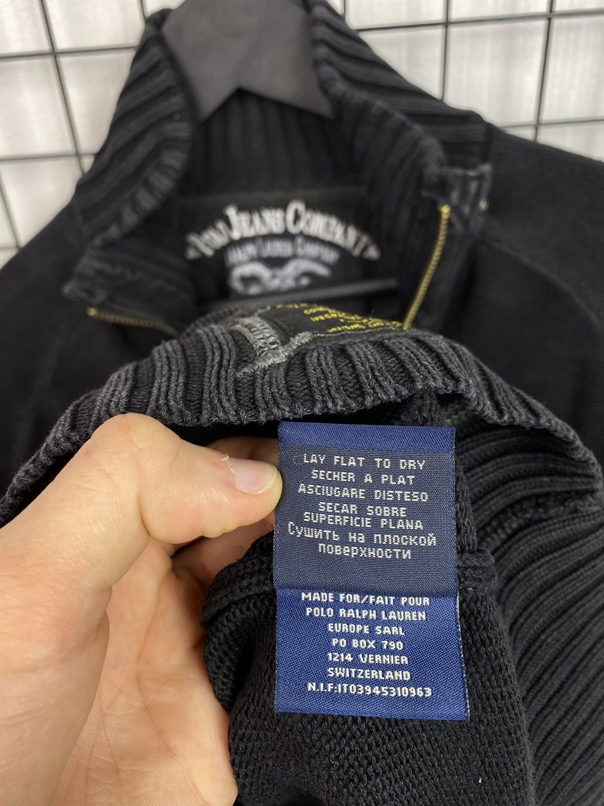 Lauren Ralph Lauren Polo Jeans Company Ralph Lauren Zip Knit Sweater Men Black S Size US S / EU 44-46 / 1 - 12 Thumbnail