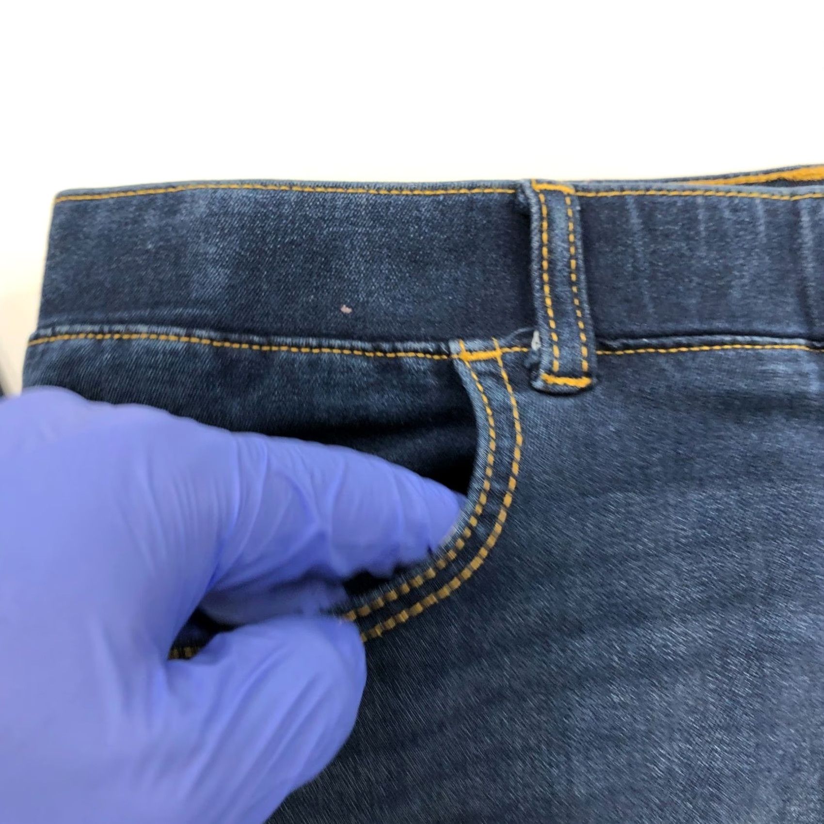 Denime Betabrand Bootcut Jeans Blue MINT M S-Petite Denim 32W 27L Mid Rise 5-Pocket Regular Size 28" / US 6 / IT 42 - 7 Thumbnail