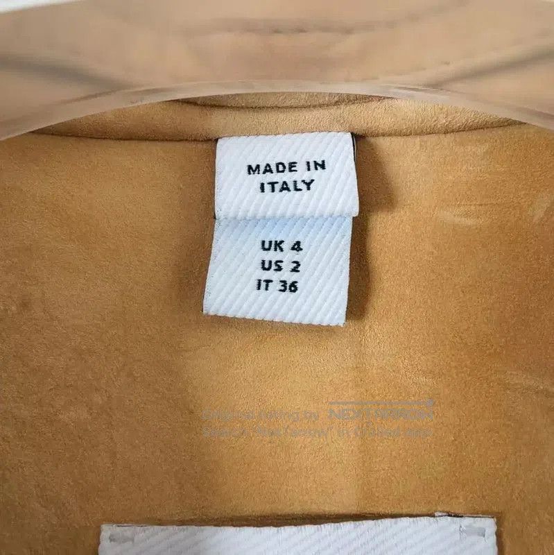 Burberry Burberry Women's Khaki Leather Overcoat. Size S / US 4 / IT 40 - 4 Thumbnail
