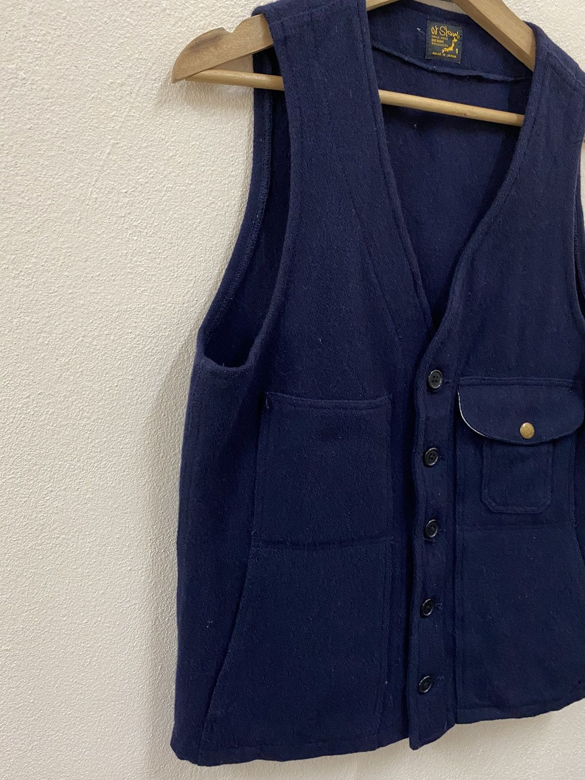 Orslow Vtg Or Slow Denim Product Japan Made - Wool Vest Size US M / EU 48-50 / 2 - 4 Thumbnail