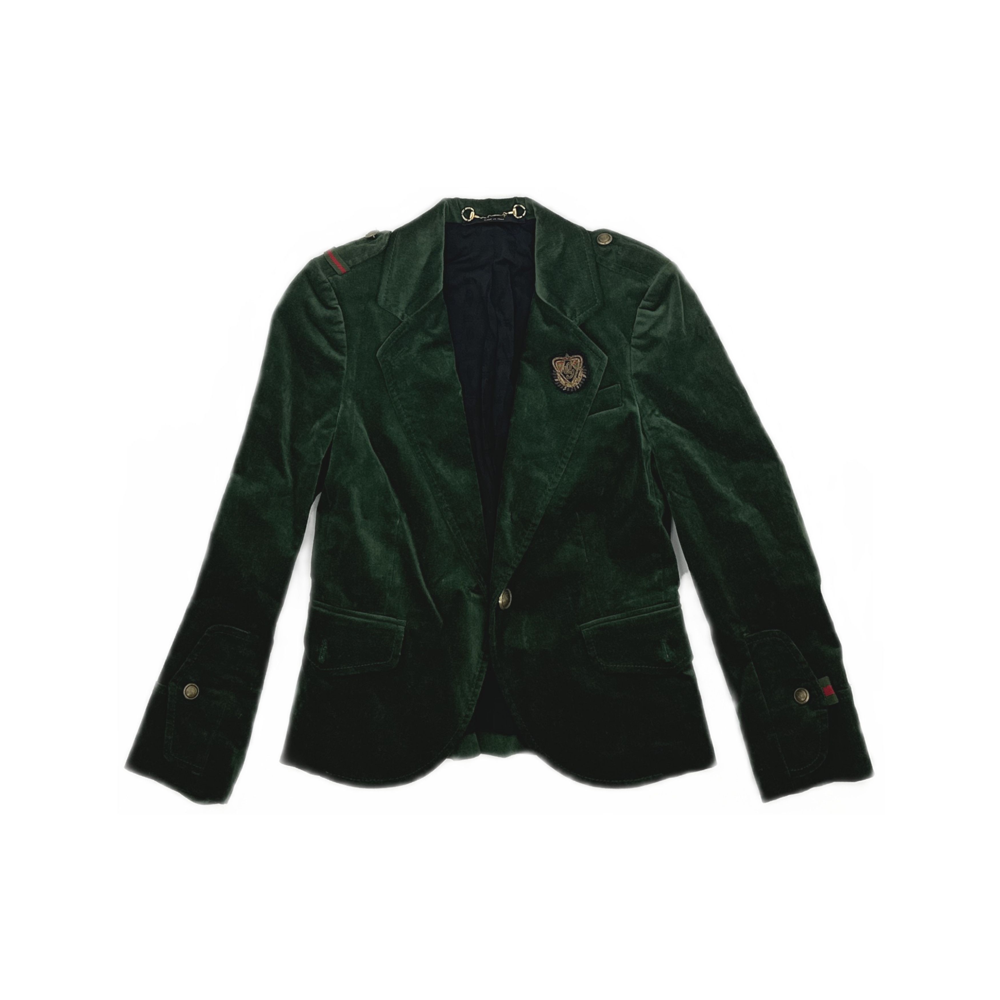 Gucci Gucci Green Velvet Blazer Size 38 Size XS / US 0-2 / IT 36-38 - 1 Thumbnail