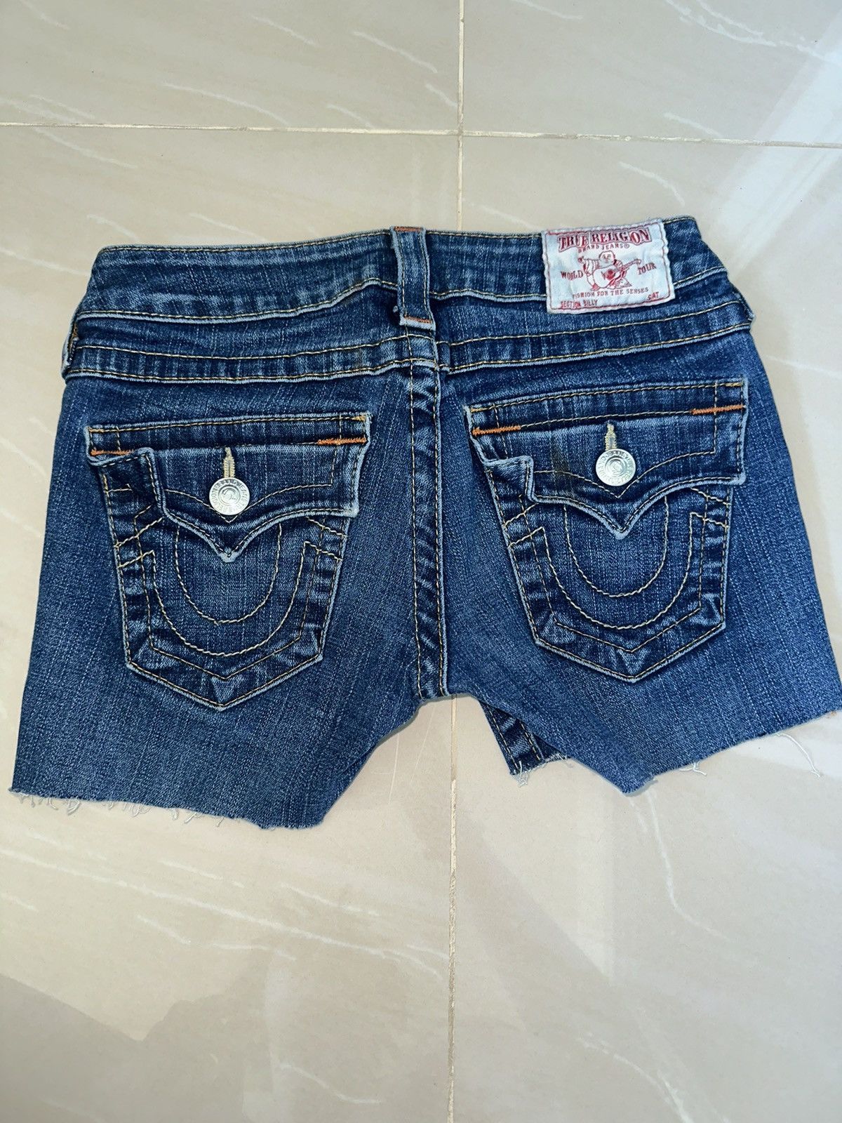 True Religion × Vintage True Religion mini shorts Size 25" / US 0 / IT 36 - 1 Thumbnail