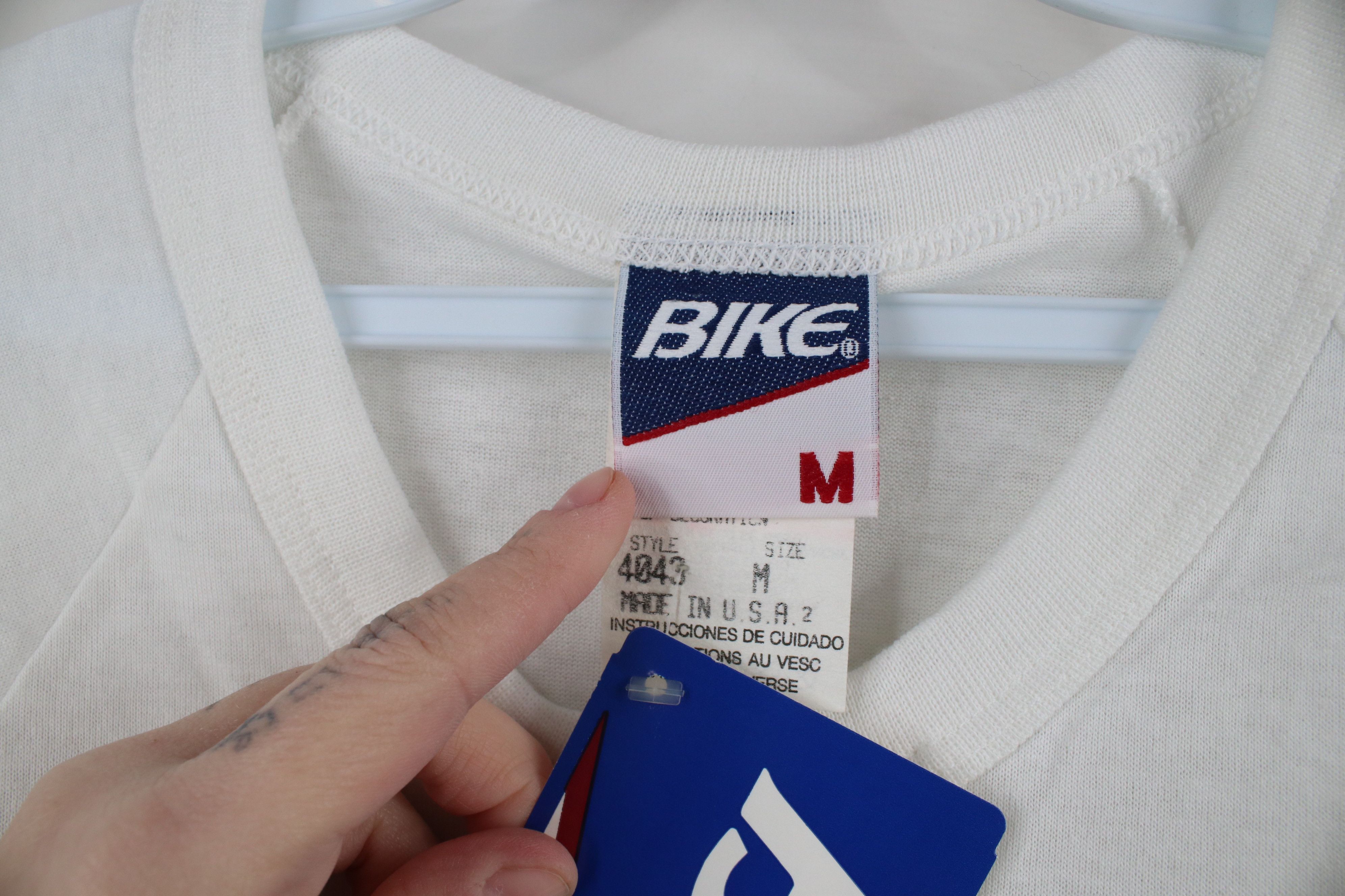 Vintage Deadstock Vintage 90s Streetwear Henley T-Shirt White USA Size US M / EU 48-50 / 2 - 7 Thumbnail