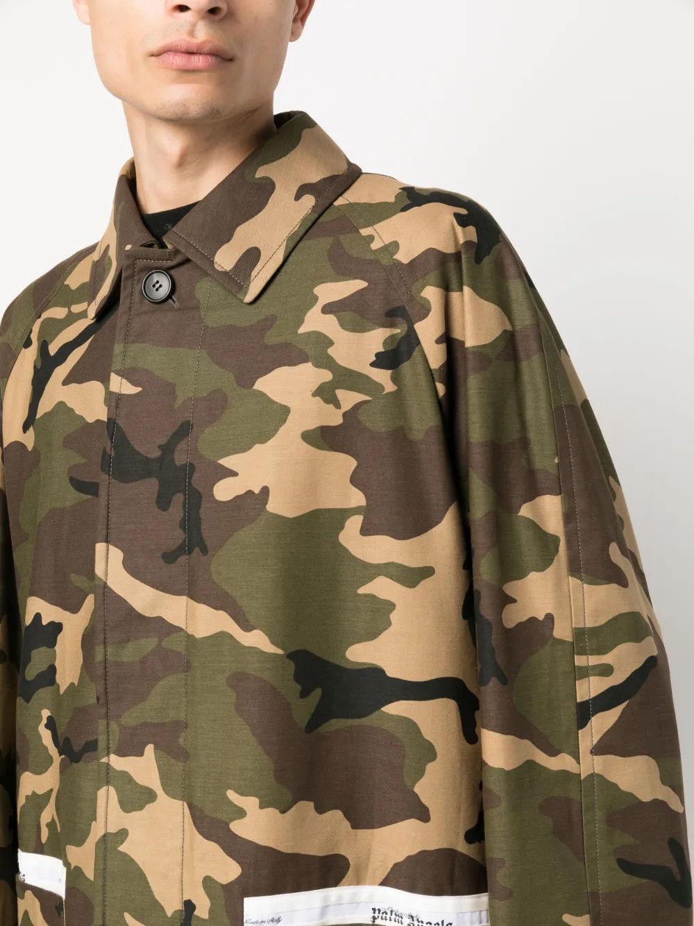 Palm Angels o1y0325 Full-Length Jacket in Military Green Size US S / EU 44-46 / 1 - 2 Thumbnail