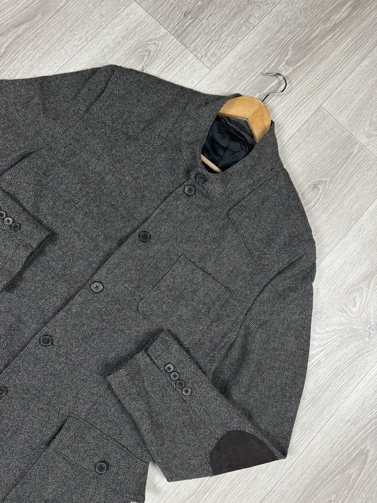 Massimo Dutti Massimo Dutti Grey Wool Blazer Jacket Size US M / EU 48-50 / 2 - 2 Thumbnail