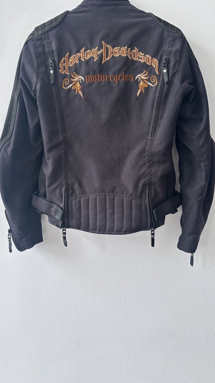 Harley Davidson Harley-Davidson Archival Moto Jacket Black/Copper Embroidery Size S / US 4 / IT 40 - 16 Thumbnail