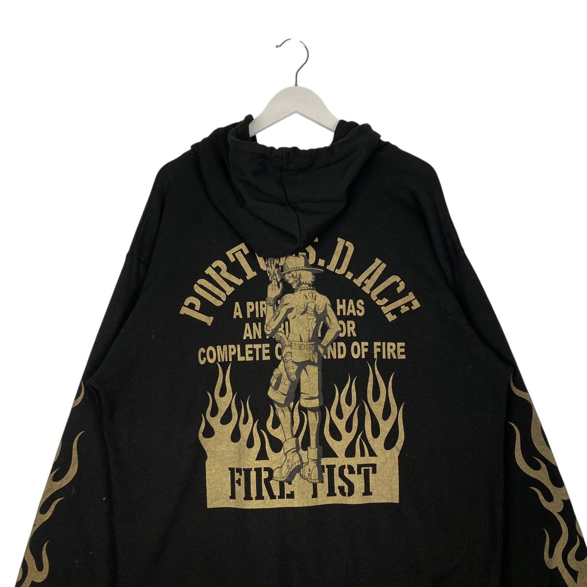 One Piece × Vintage Vintage One Piece Full Zip Hoodie Sweater Black Size US L / EU 52-54 / 3 - 11 Thumbnail