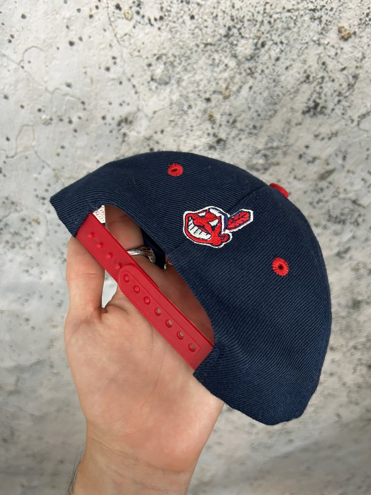 MLB Vintage Cleveland Indians Chief Wahoo MLB Sportswear Cal Size ONE SIZE - 5 Thumbnail
