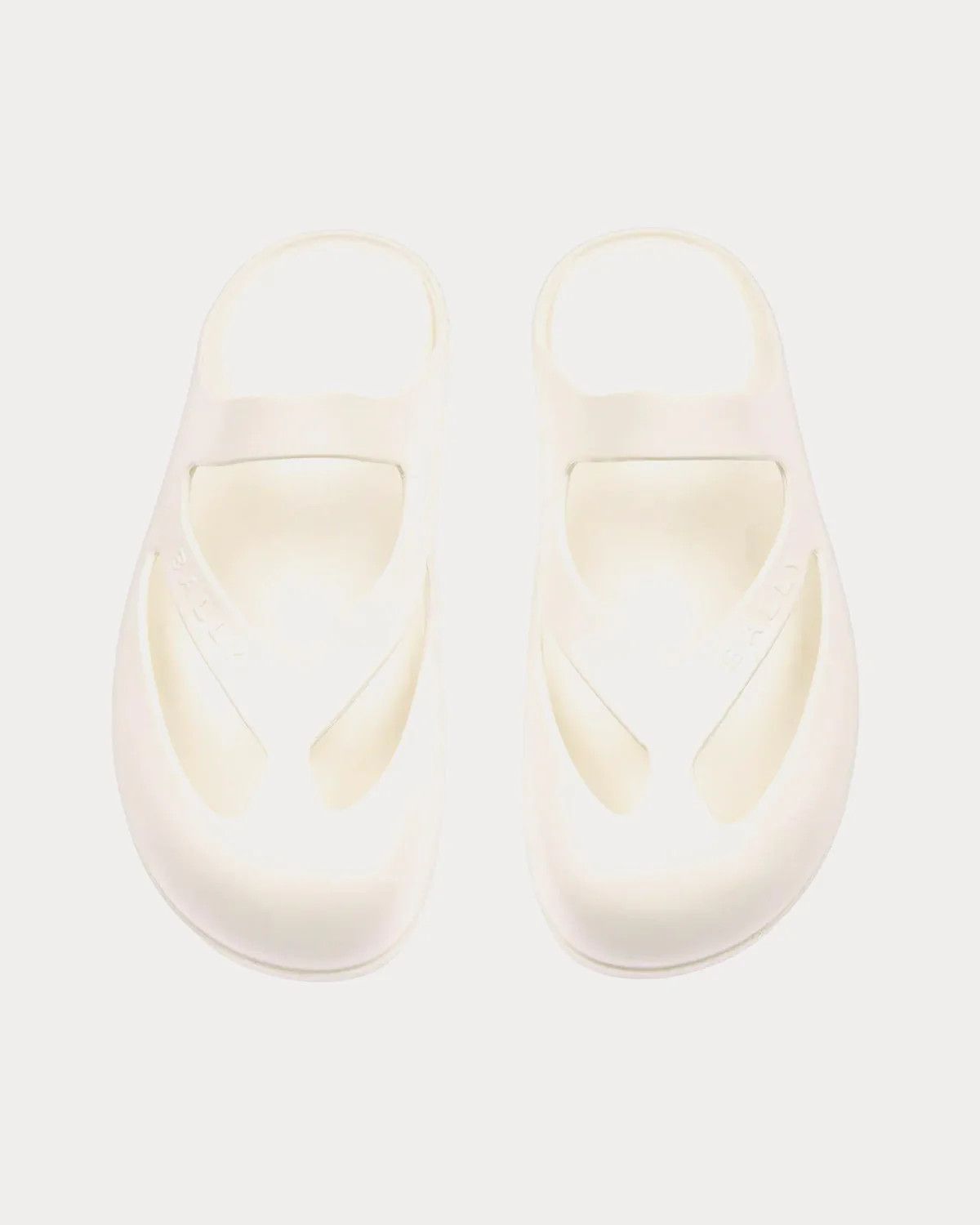 o1y1224 Rubber Slide Slipper in White