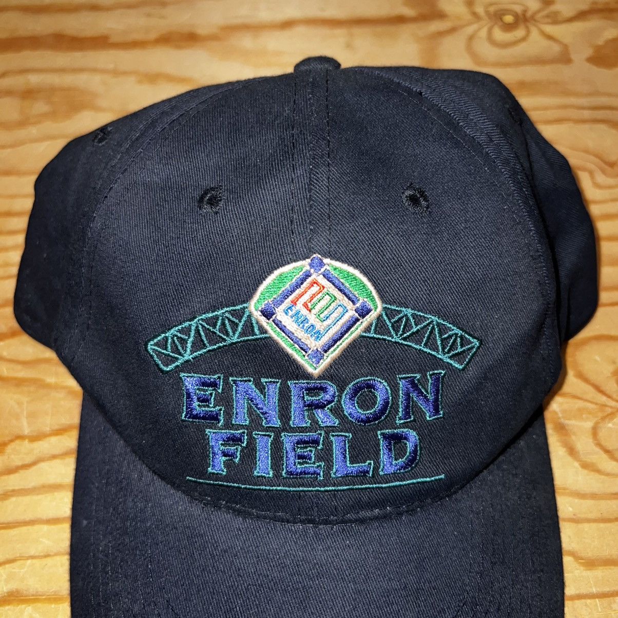 Vintage VINTAGE Y2K MLB HOUSTON ASTROS ENRON FIELD LOGO SNAPBACK HAT Size ONE SIZE - 2 Thumbnail