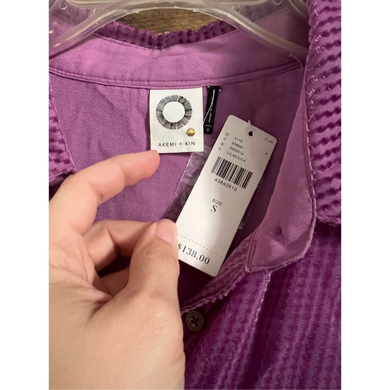 Anthropologie Anthropologie Akemi + Kin NWT Purple shire Velvet Striped Tu Size S / US 4 / IT 40 - 3 Thumbnail