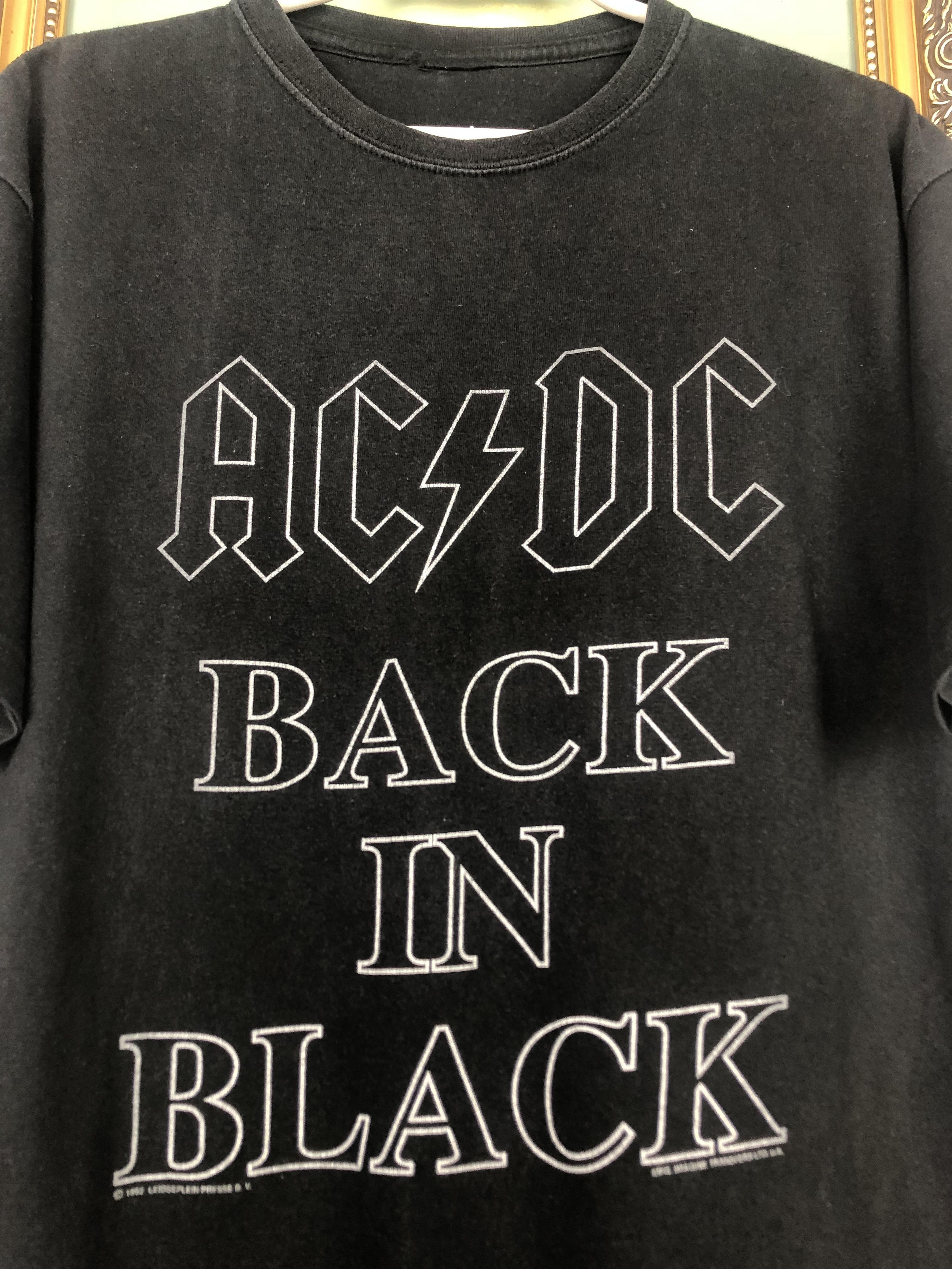 Band Tees Vintage ACDC Back In Black Band Tee Shirt Jersey Rare Hype Size US L / EU 52-54 / 3 - 5 Thumbnail