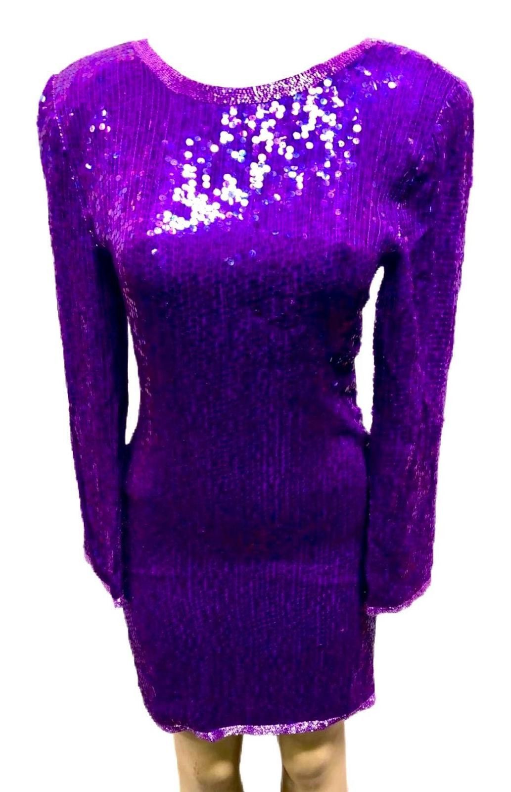 Other Sequined Dress Purple size 2 Size XS / US 0-2 / IT 36-38 - 1 Preview
