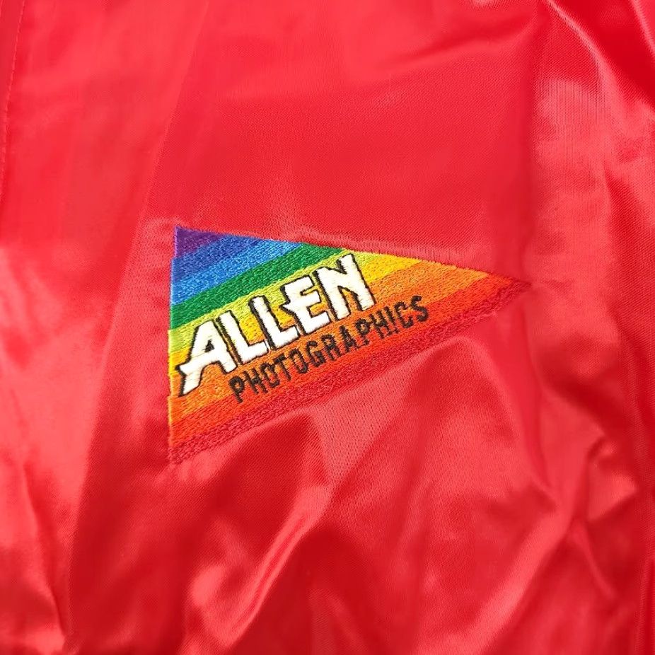 Vintage VINTAGE Allen Photographics Satin Bomber Jacket Mens Size Medium 80s Made In USA Rainbow Red Size US M / EU 48-50 / 2 - 3 Thumbnail