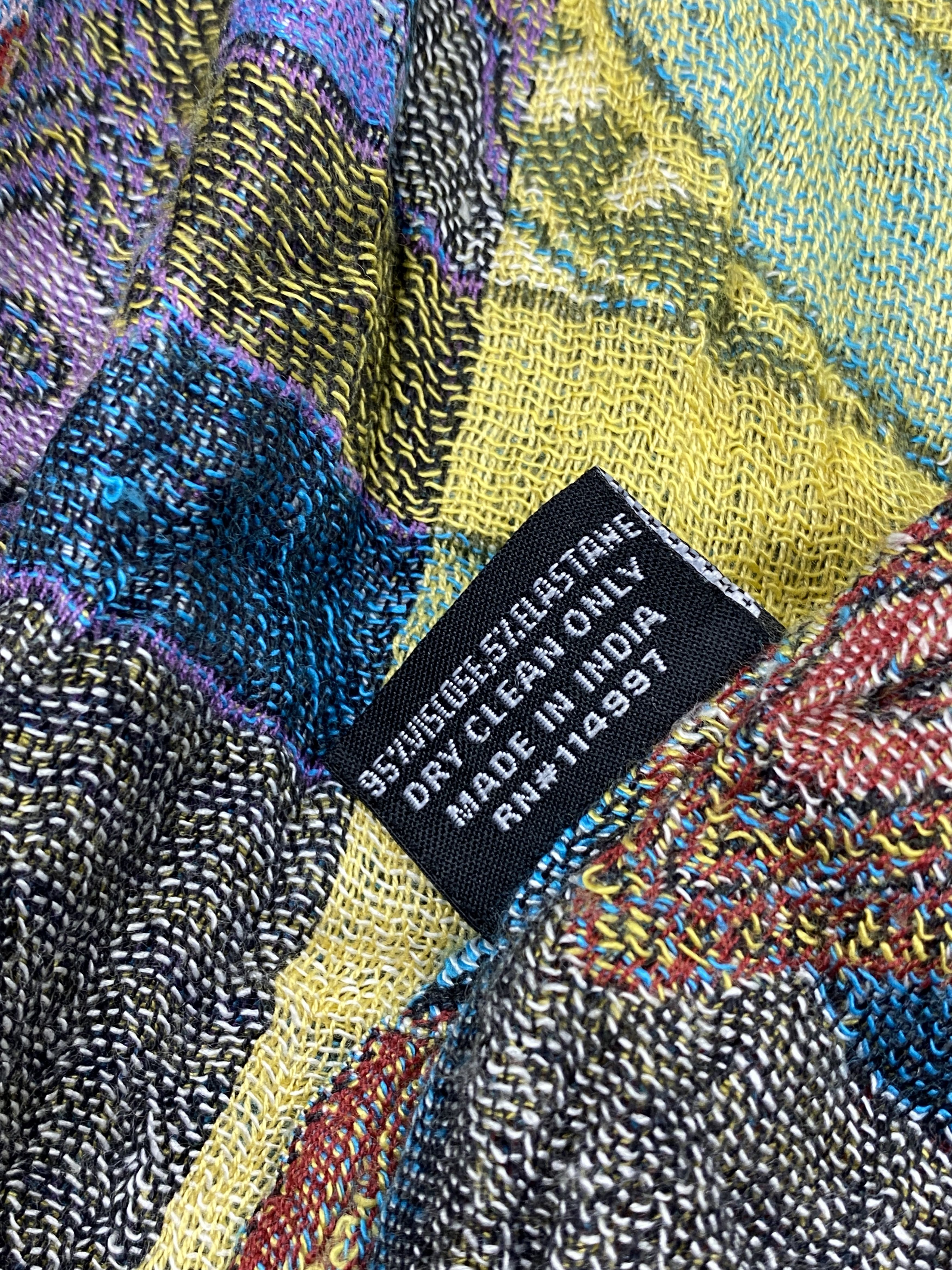 Japanese Brand Tolani Multicolour Scarf / Muffler / Neckwear SC0350 Size ONE SIZE - 8 Thumbnail