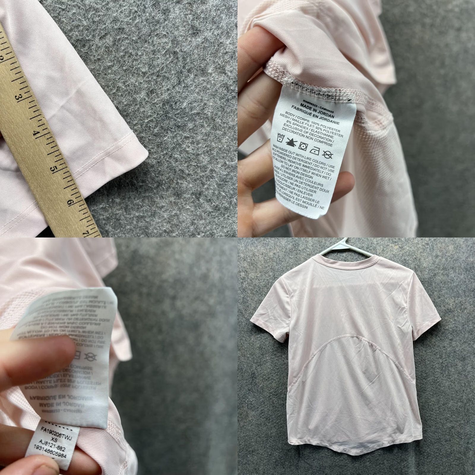 Nike Nike Shirt Women XS Pink Athletic Training Polyester Crewneck Short Sleeve Size XS / US 0-2 / IT 36-38 - 8 Thumbnail