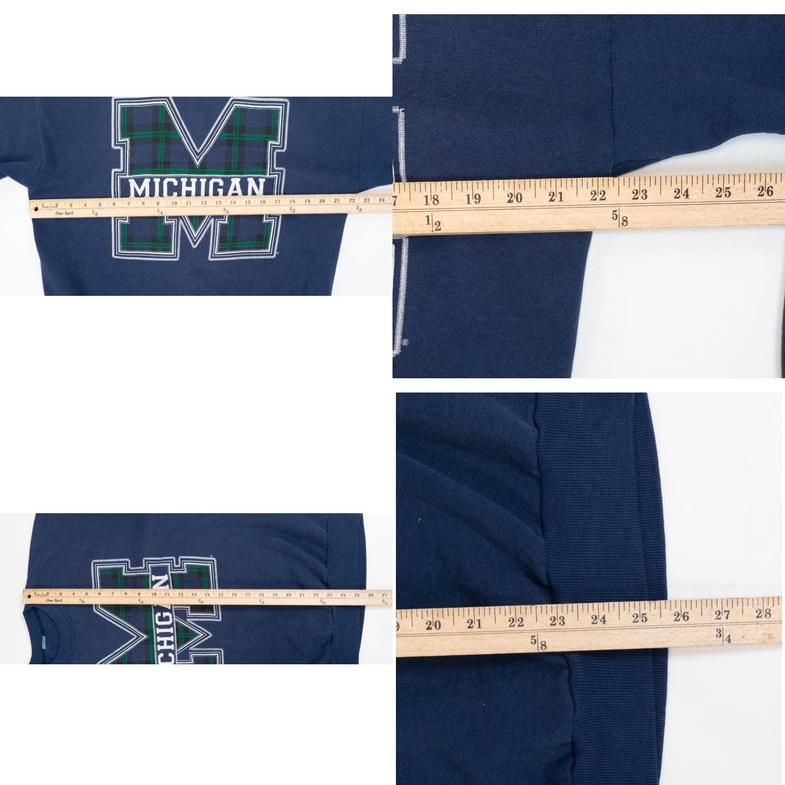 Fruit Of The Loom VINTAGE University of Michigan Sweatshirt Men L 90s Distressed NCAA Blue Nike Logo PullOver Regular Screened 90s College Sports VTG"> Size US L / EU 52-54 / 3 - 8 Thumbnail