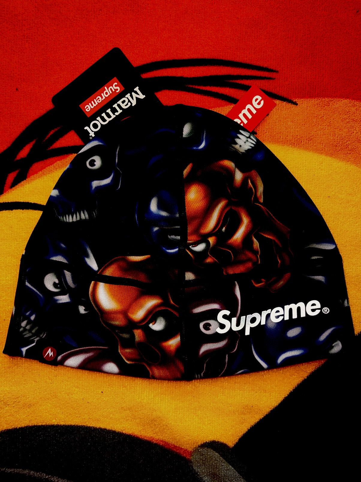 Supreme Supreme Marmot Skull Pile Base Layer Beanie (FW25) cap hat Size ONE SIZE - 7 Thumbnail