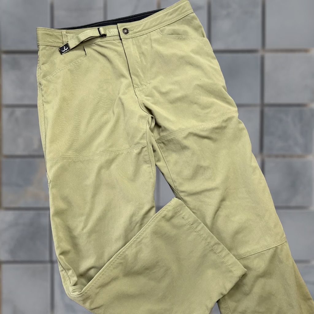 Prana prAna Pants Mens Large 34x30 Green Nylon Stretch Belted Hiking Travel Size US 33 - 1 Thumbnail