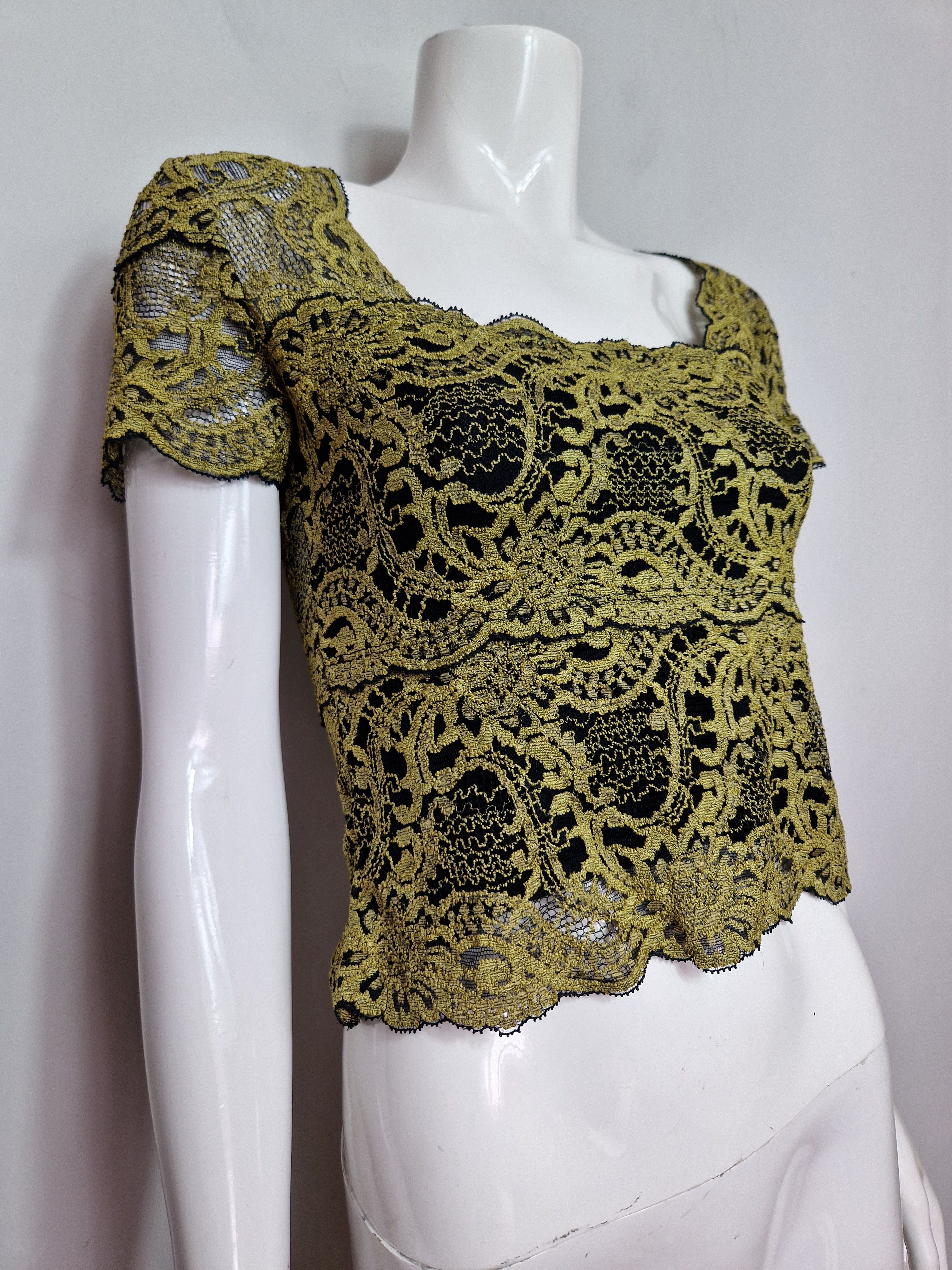 Vintage vintage mesh lace top vintage y2k affliction Size S / US 4 / IT 40 - 8 Thumbnail