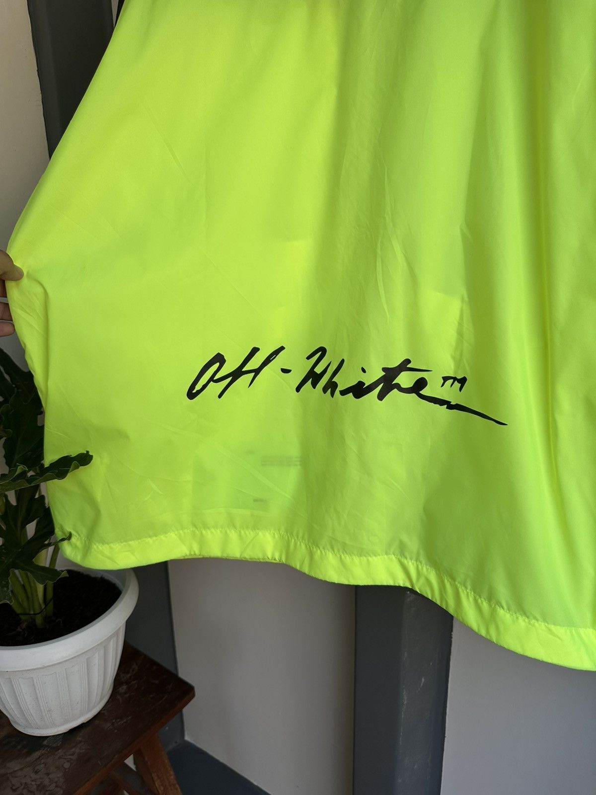 Off-White Off white oversized nylon windbreaker Size US S / EU 44-46 / 1 - 6 Thumbnail