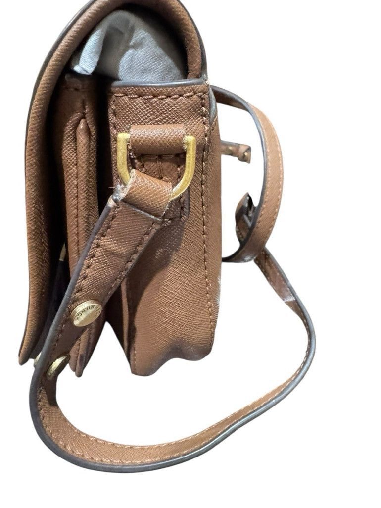 Tory Burch Tory Burch Emerson Saffiano Leather Crossbody Tan Size ONE SIZE - 8 Thumbnail