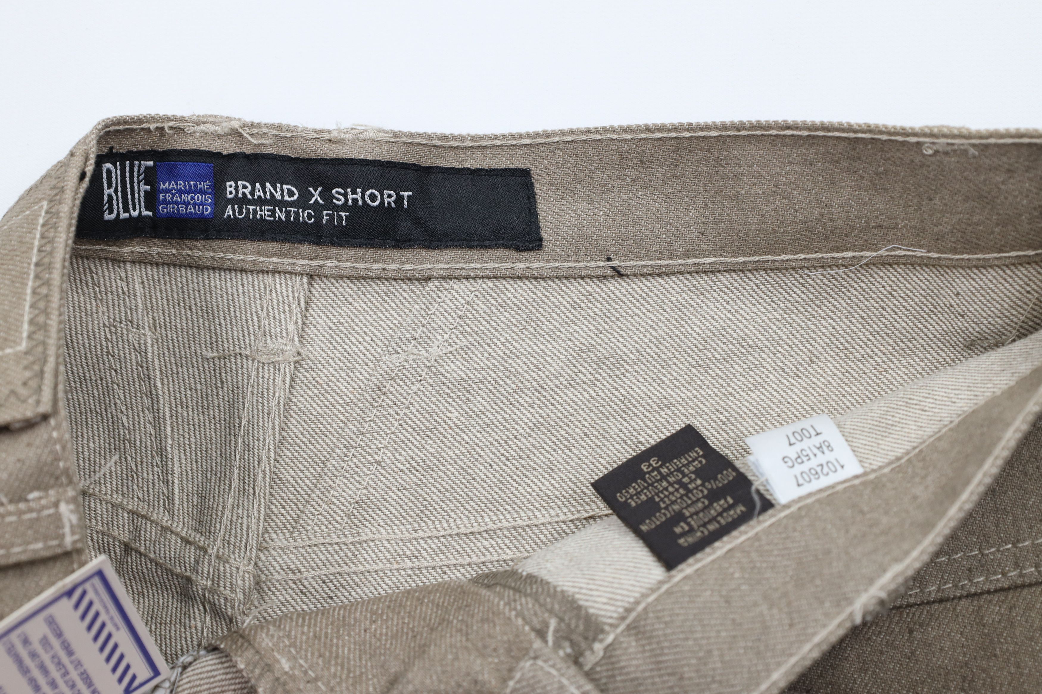 Marithe + Francois Girbaud × Vintage NOS Vintage 90s Marithe Francois Girbaud Denim Jean Short Size US 33 - 6 Thumbnail