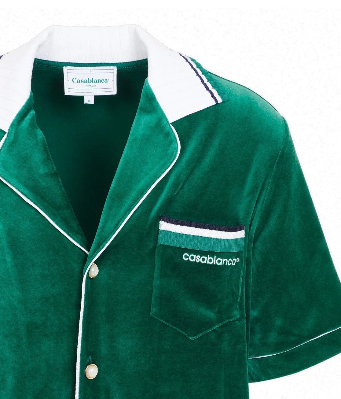 Casablanca Casablanca Velour Green Shirt Size S Size US S / EU 44-46 / 1 - 2 Thumbnail