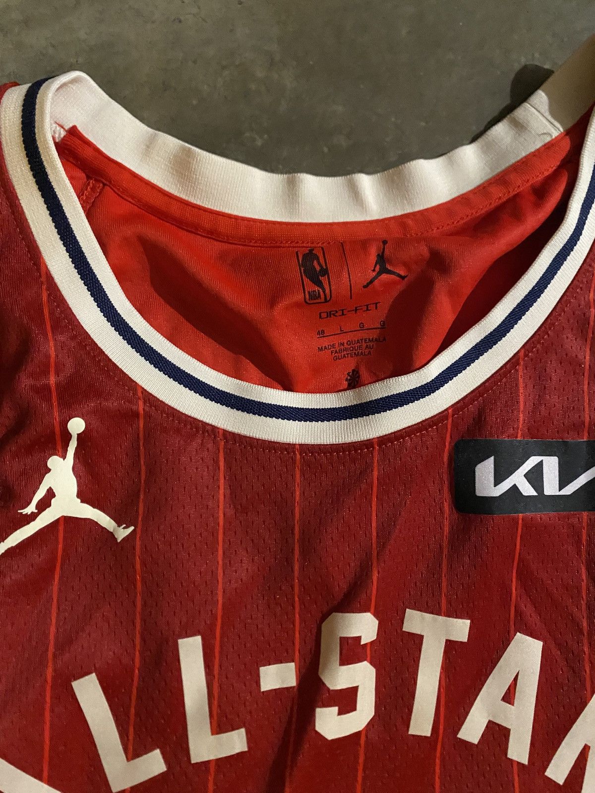 Jordan Brand Vintage Nike NBA Jersey Giannis All Star Red Jersey Size US L / EU 52-54 / 3 - 3 Thumbnail