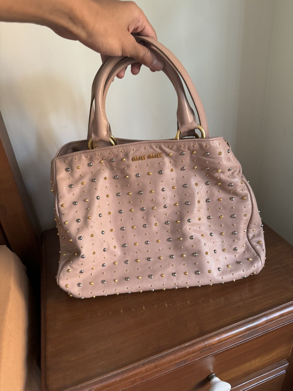 Miu Miu Miu Miu Studded bag Size ONE SIZE - 2 Thumbnail