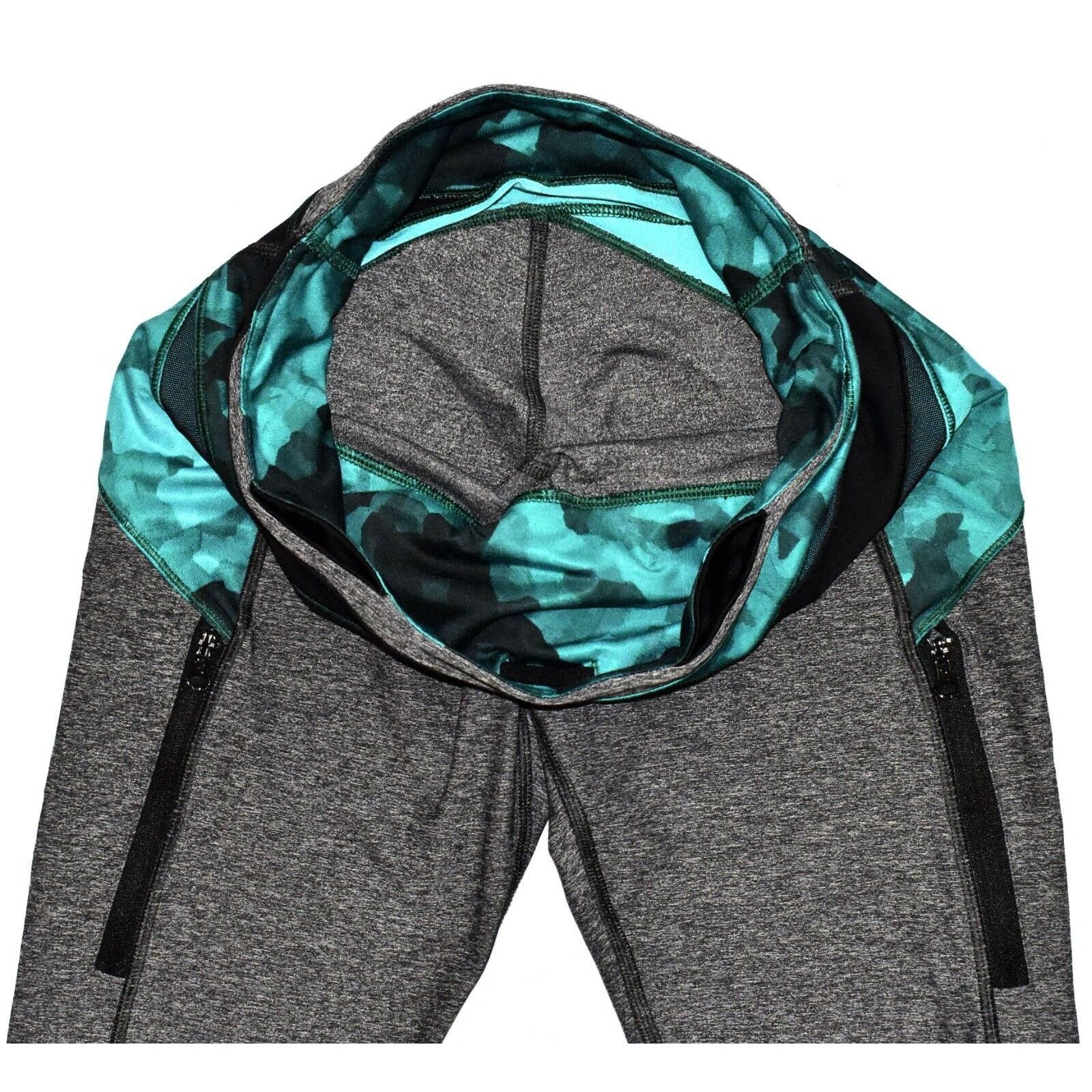 Lululemon LULULEMON Kris Cross Crop Aqua Exposed Zipper Capri Pants 6 Size 27" / US 4 / IT 40 - 4 Thumbnail