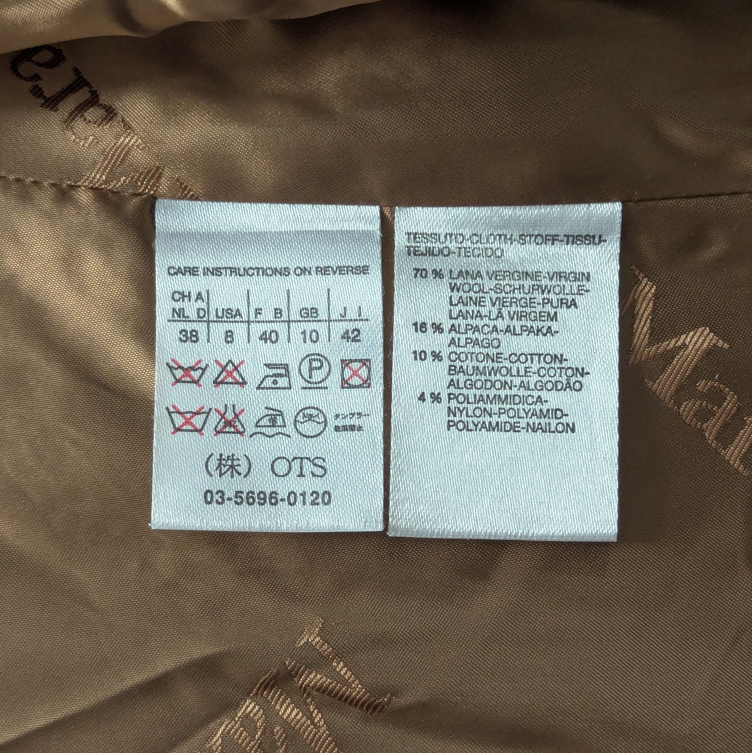 Max Mara Max Mara Long Virgin Wool Coat Black Brown Made In Italy Size M / US 6-8 / IT 42-44 - 22 Thumbnail