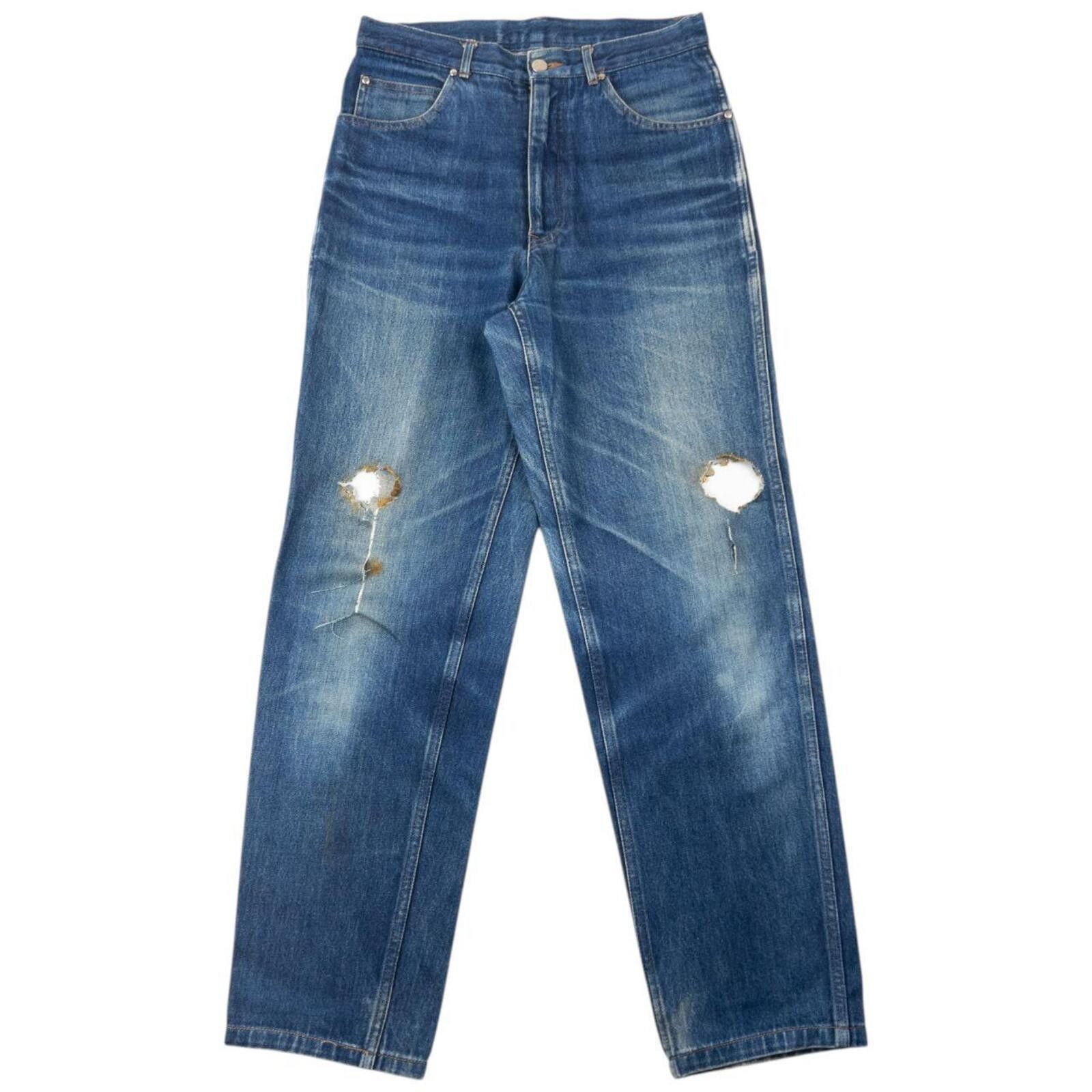 Comme des Garcons Vintage Comme Des Garçons HOMME Distressed Denim Jeans W29 Size US 29 - 1 Thumbnail