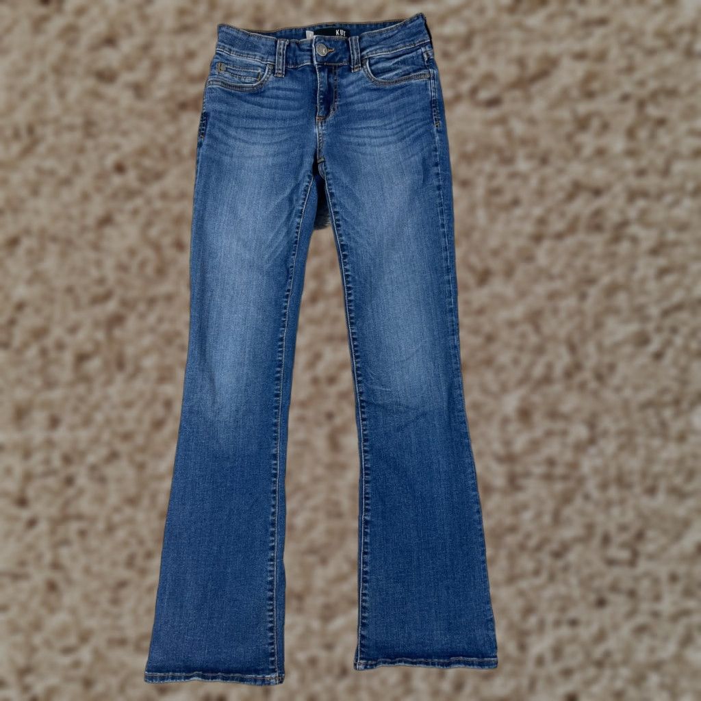 Vintage KUT from the Kloth Jeans Women Bootcut 2 Blue Denim Low Rise 26x31 Cotton Size 26" / US 2 / IT 38 - 1 Thumbnail