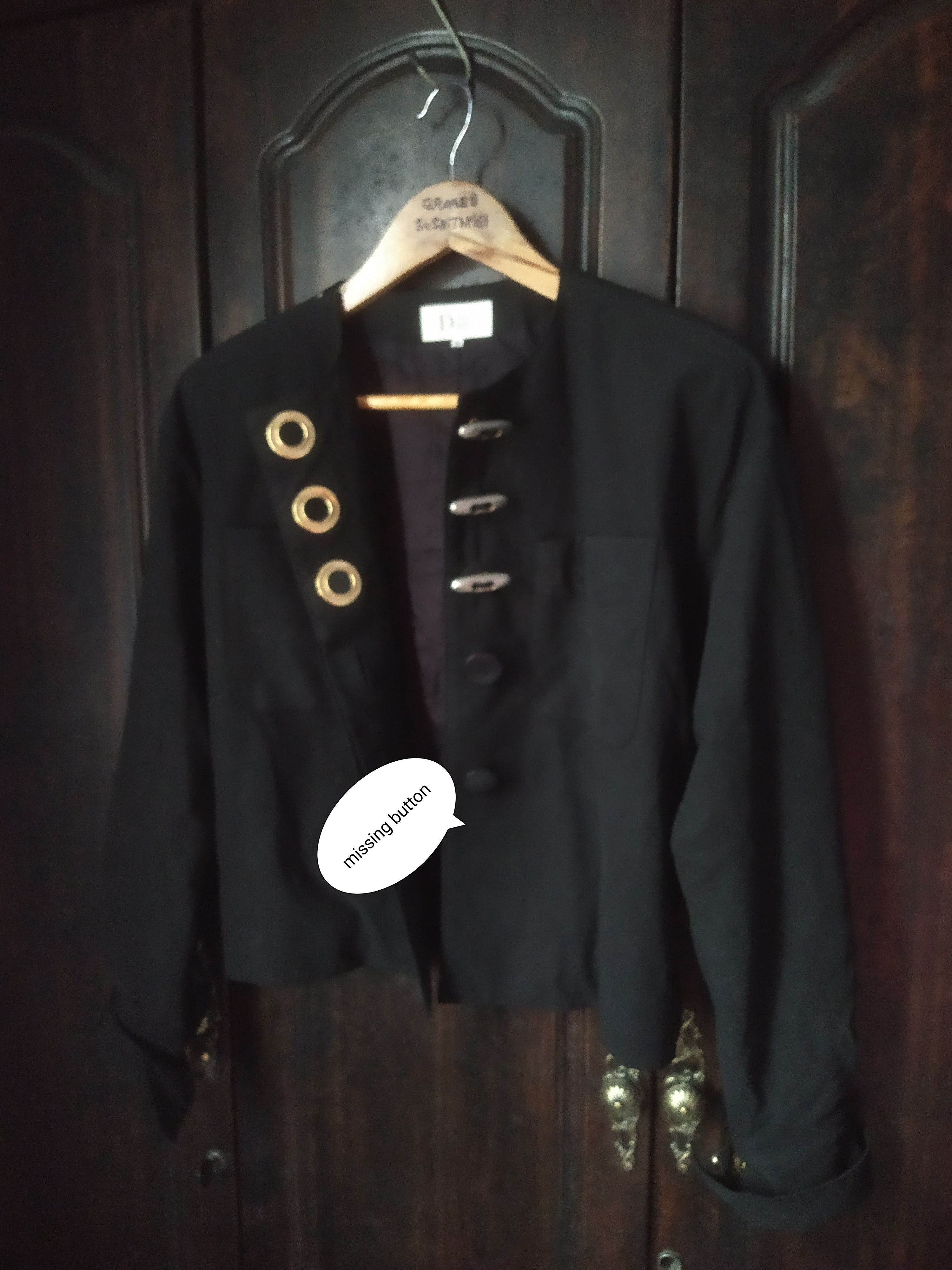 Dior Vintage Miss Dior Cropped Jacket Gold faded Toggle Buttons Size M / US 6-8 / IT 42-44 - 12 Thumbnail