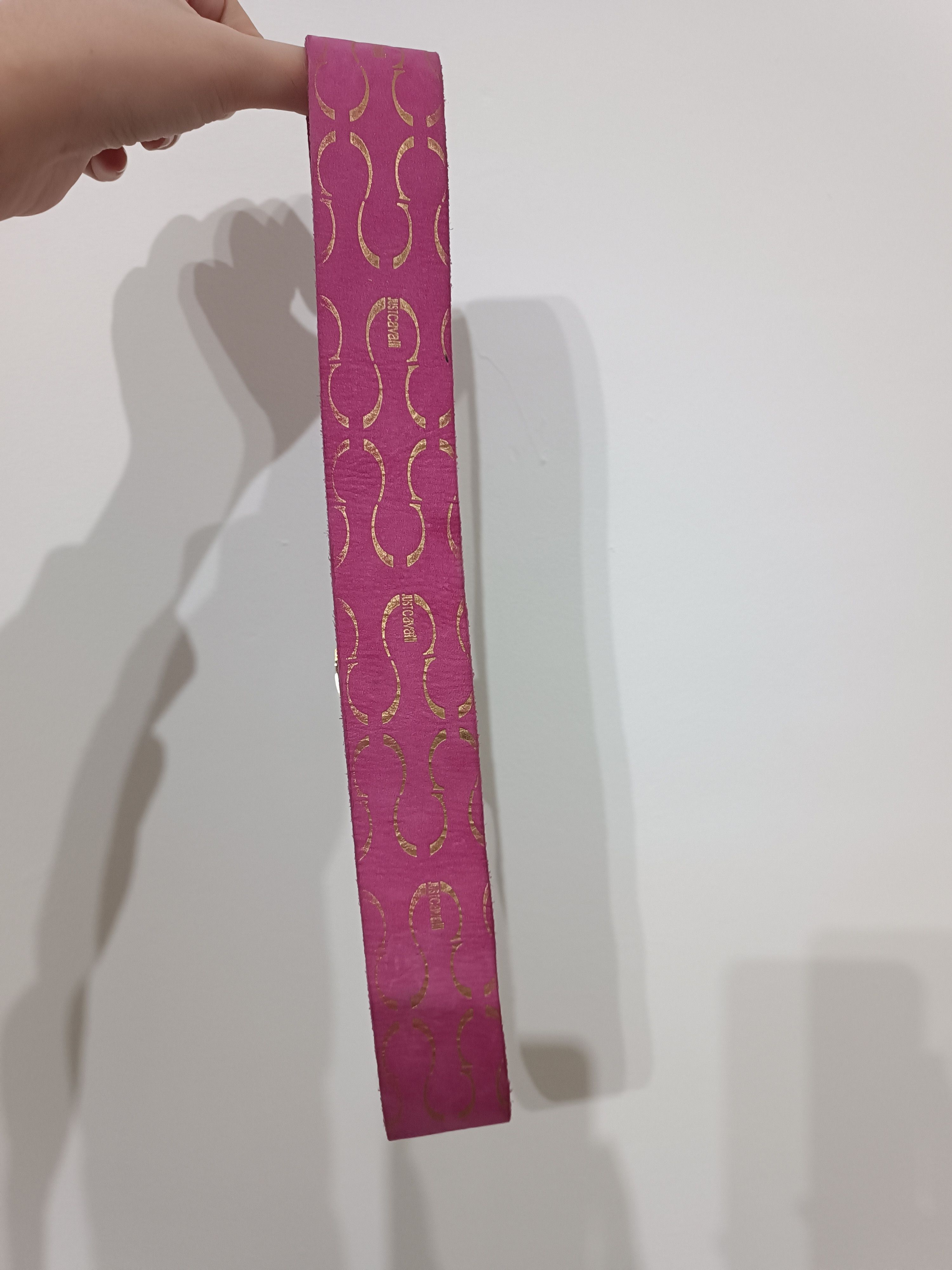Roberto Cavalli Just cavalli vintage Pink glittery belt cm 75 Size ONE SIZE - 5 Thumbnail