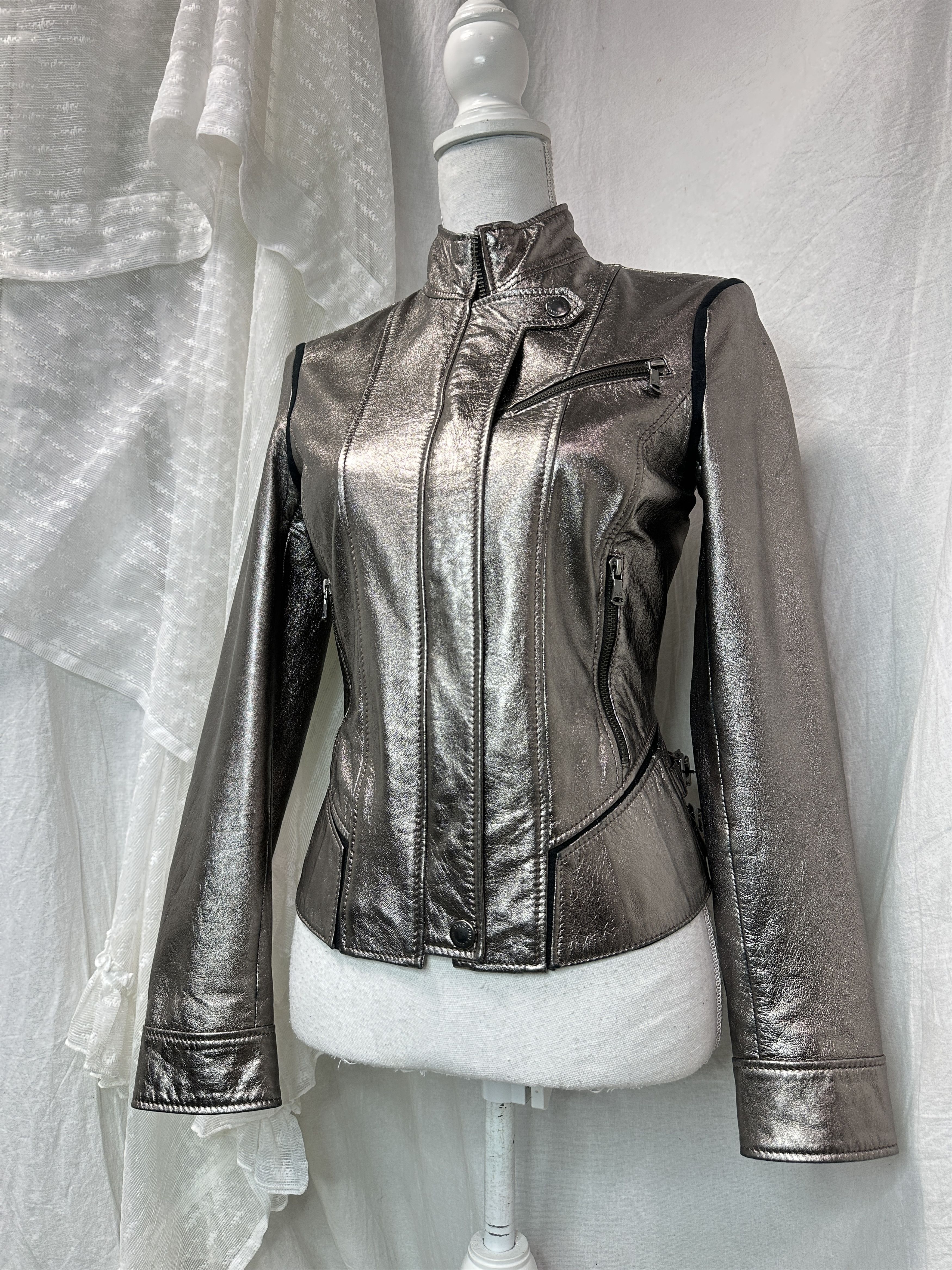 Dolce & Gabbana Vintage Leather Buckle Fitted Dolce&Gabbana Jacket 00s Size S / US 4 / IT 40 - 1 Thumbnail