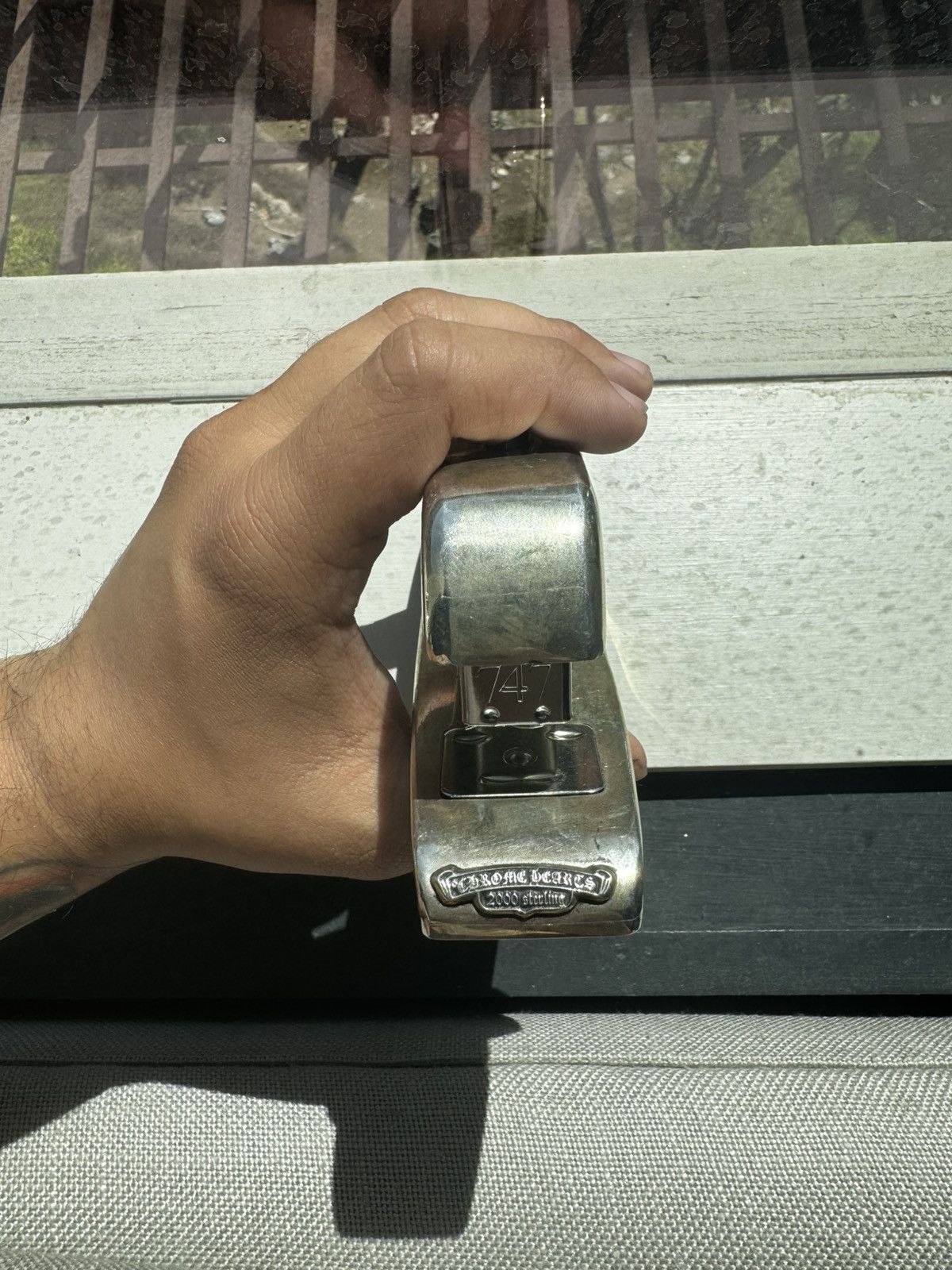 Chrome Hearts Silver Floral Stapler Size ONE SIZE - 9 Thumbnail