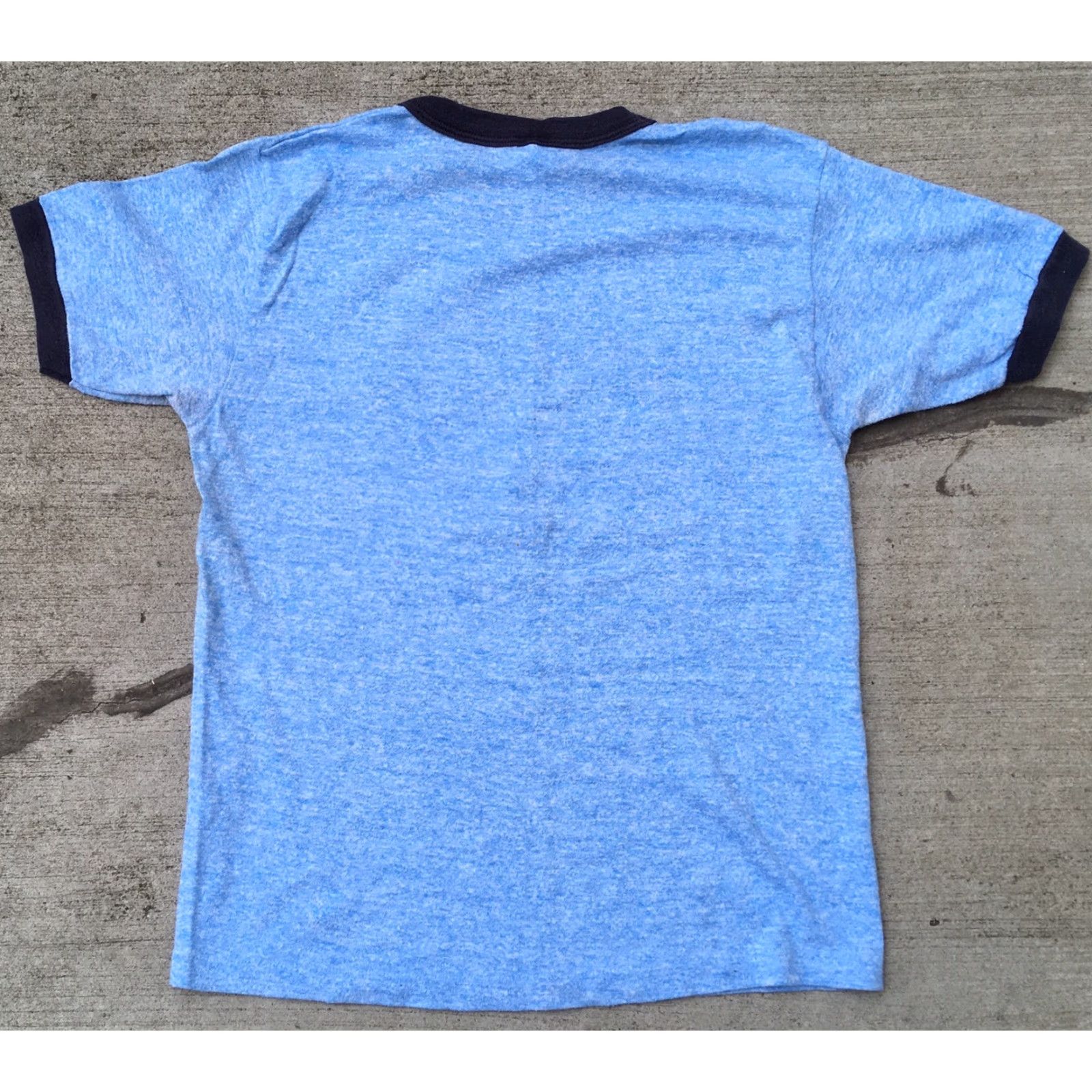 Vintage VINTAGE Springfoot Shirt Mens 70s T Shirt Blue Polyester Short Sleeve Size M Size US M / EU 48-50 / 2 - 6 Thumbnail
