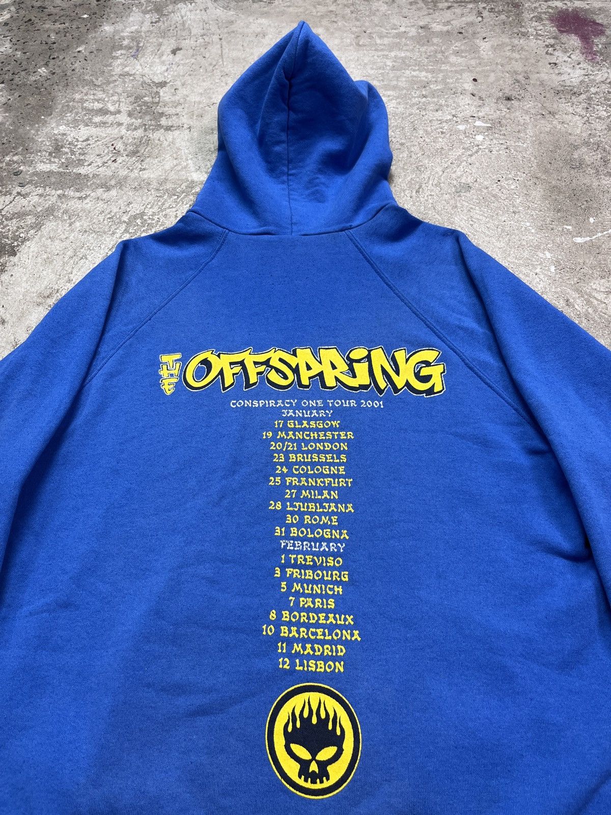 Band Tees 2001 THE OFFSPRING TOUR ARCHIVE FADED HOODIE - LOT № 1294 Size US L / EU 52-54 / 3 - 8 Thumbnail