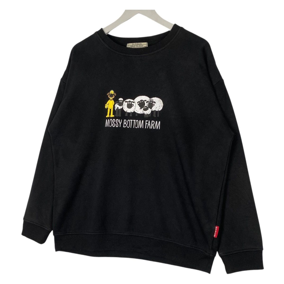 Designer × Vintage Vintage Shaun The Sheep Crewneck Sweatshirt Blac Size L / US 10 / IT 46 - 2 Thumbnail