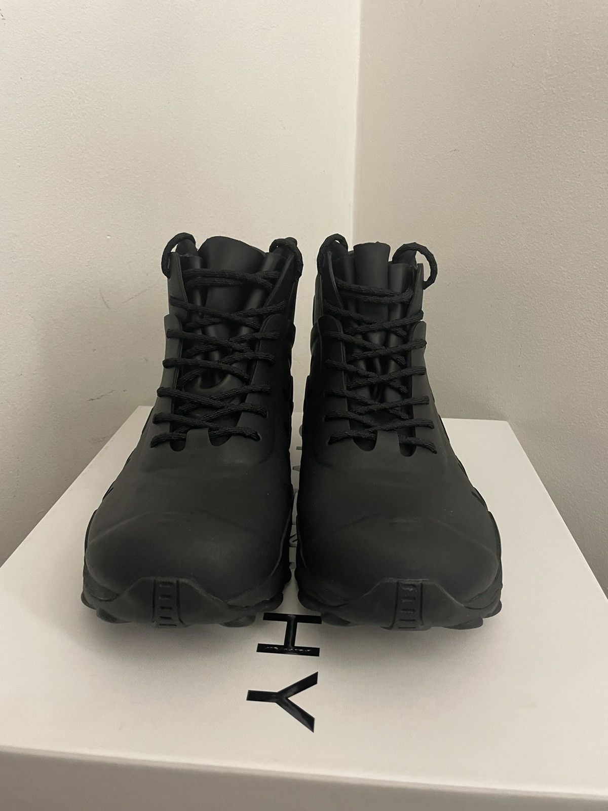 Givenchy Bogs lace up boots in rubber and neoprene Size US 9 / EU 42 - 4 Thumbnail