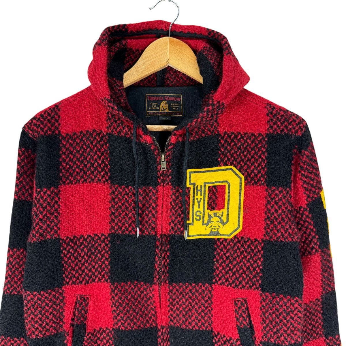 Hysteric Glamour ☀️HYSTERIC GLAMOUR HOODIE ‘DECISION’ RED TARTAN JACKET Size S / US 4 / IT 40 - 3 Thumbnail