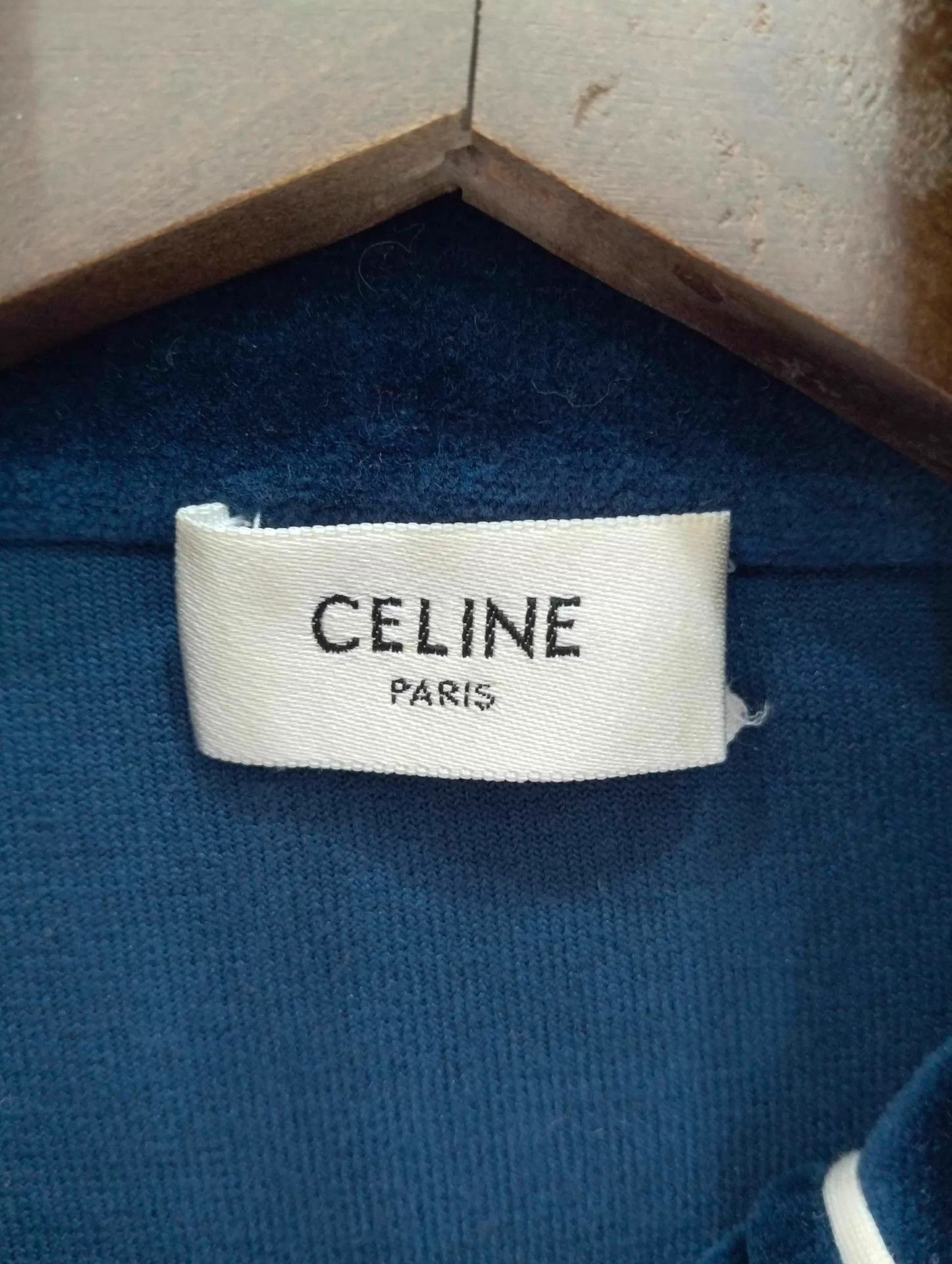 Celine CELINE Logo Velvet Zip Solid Track Jacket L Size L / US 10 / IT 46 - 4 Thumbnail