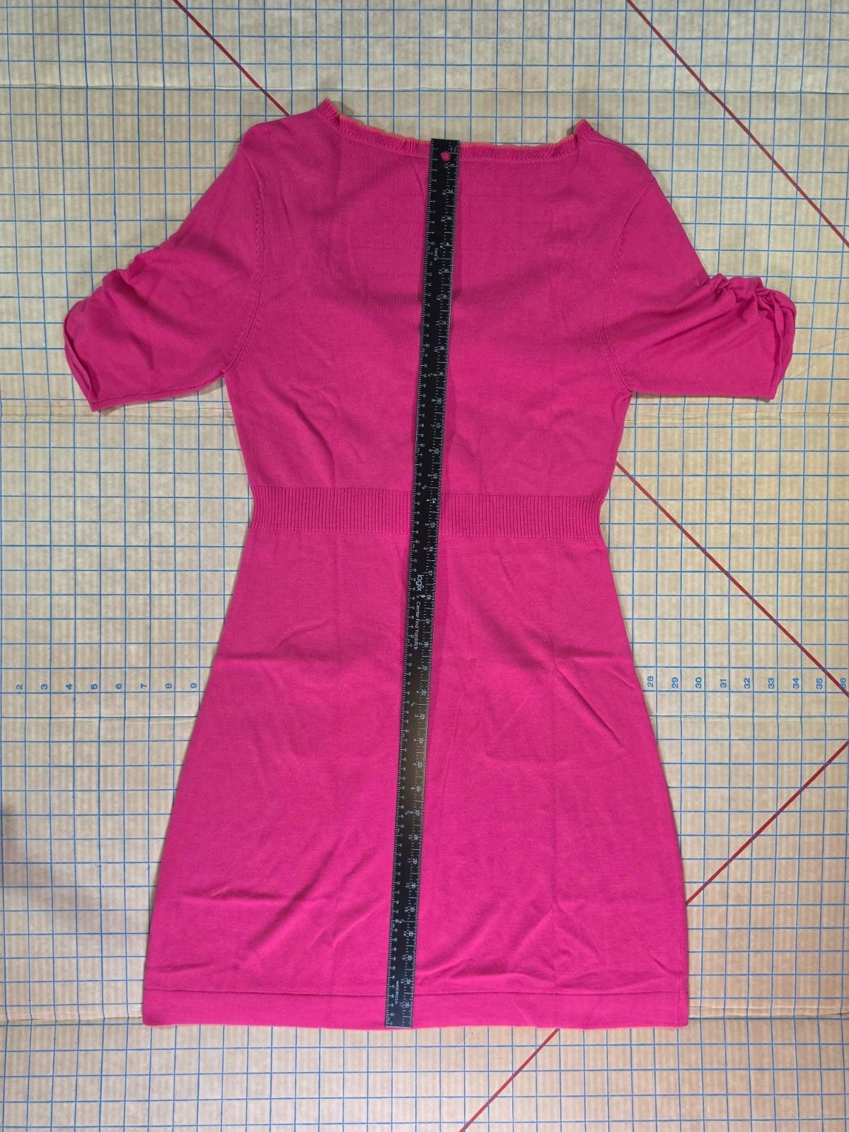 Other Nanette Lepore Pink Textured Sheath Dress Pockets Medium Y2K Size M / US 6-8 / IT 42-44 - 7 Thumbnail