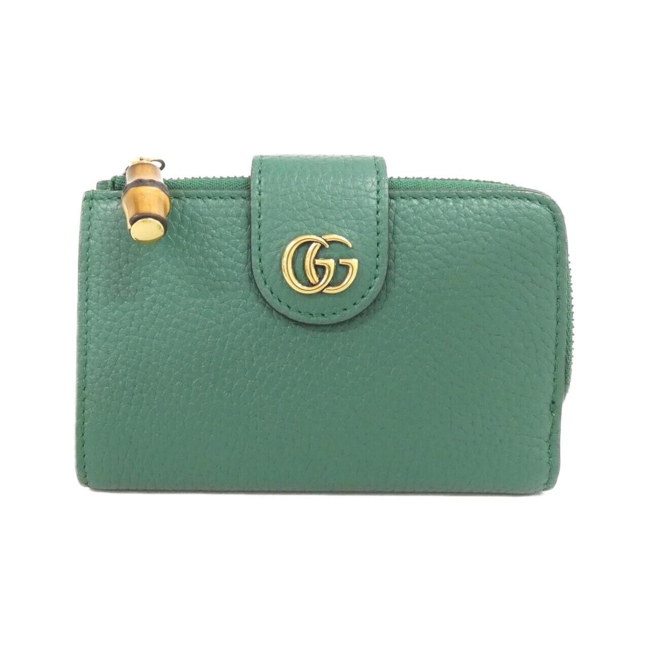 Gucci Gucci Gucci Leather Bifold Wallet Leather Short Wallet 739498AABXM DUTY FREE for USA Size ONE SIZE - 1 Thumbnail